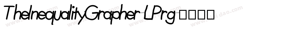 TheInequalityGrapher-LPrg字体转换