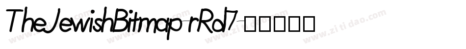 TheJewishBitmap-rRd7字体转换