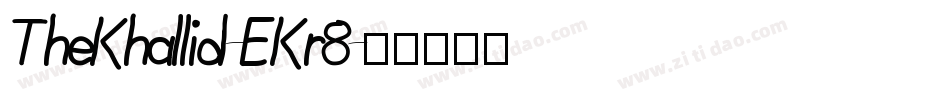 TheKhallid-EKr8字体转换