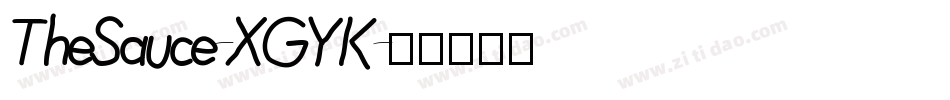 TheSauce-XGYK字体转换 TheSauce-XGYK字体转换