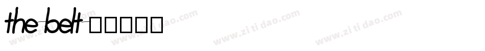 the-belt字体转换