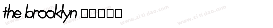 the-brooklyn字体转换