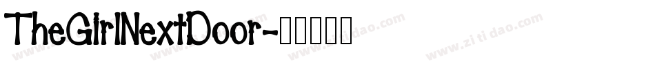 TheGirlNextDoor字体转换