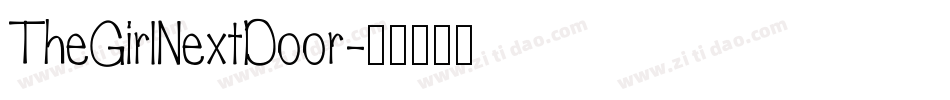 TheGirlNextDoor字体转换