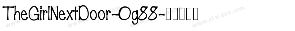 TheGirlNextDoor-Og88字体转换