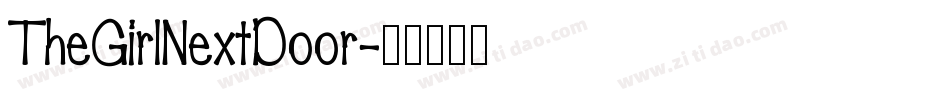 TheGirlNextDoor字体转换