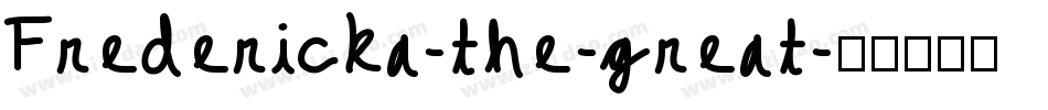 Fredericka-the-great字体转换