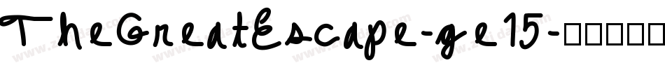 TheGreatEscape-ge15字体转换 TheGreatEscape-ge15字体转换