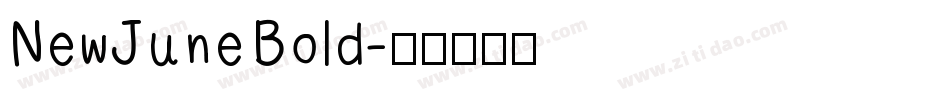 NewJuneBold字体转换