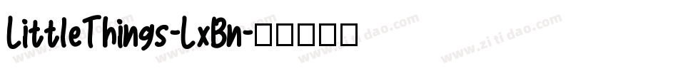 LittleThings-LxBn字体转换