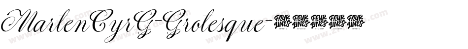 MartenCyrG-Grotesque字体转换