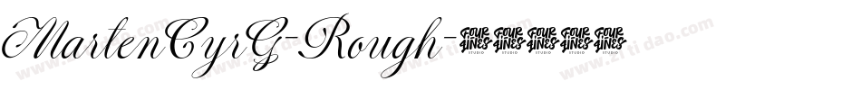MartenCyrG-Rough字体转换