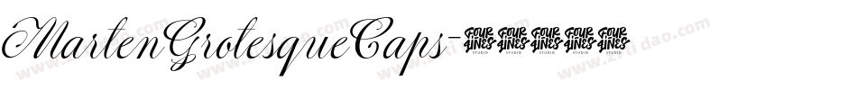 MartenGrotesqueCaps字体转换