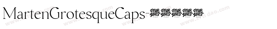 MartenGrotesqueCaps字体转换