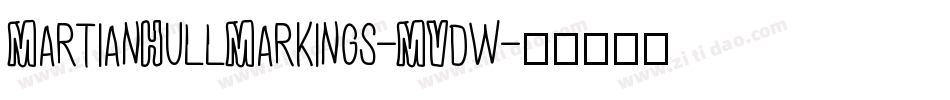 MartianHullMarkings-MVdw字体转换