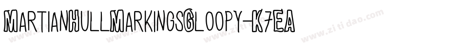 MartianHullMarkingsGloopy-K7EA字体转换
