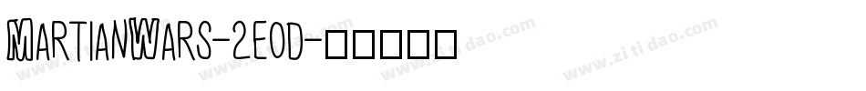MartianWars-2eod字体转换