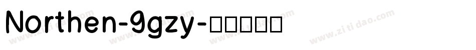 Northen-9gzy字体转换