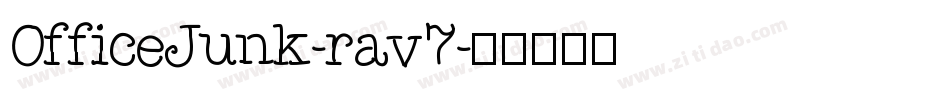 OfficeJunk-rav7字体转换