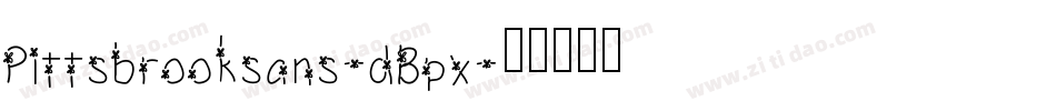 Pittsbrooksans-dBpx字体转换