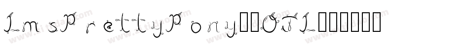 LmsPrettyPony-5OJL字体转换