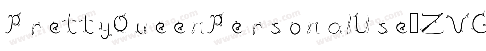 PrettyQueenPersonalUse-ZVGLB字体转换