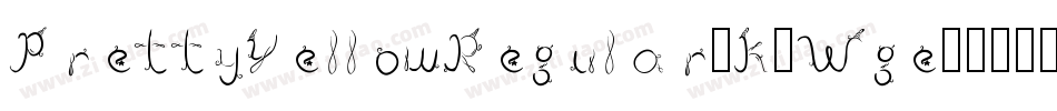 PrettyYellowRegular-K7Wge字体转换