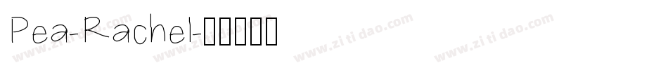 Pea-Rachel字体转换