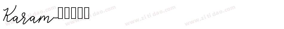 Karam字体转换