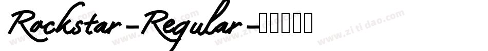Rockstar-Regular字体转换