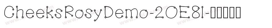 CheeksRosyDemo-2OE8l字体转换