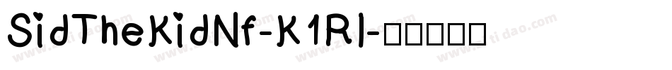 SidTheKidNf-K1Rl字体转换