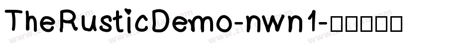 TheRusticDemo-nwn1字体转换