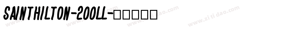 SaintHilton-2OOll字体转换