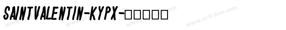 Saintvalentin-KypX字体转换