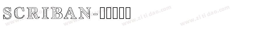 SCRIBAN字体转换