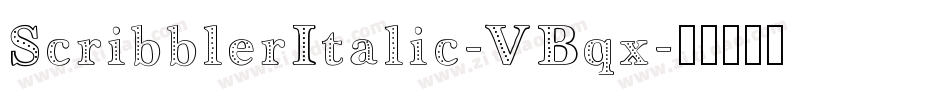 ScribblerItalic-VBqx字体转换