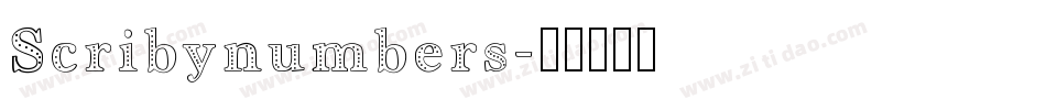 Scribynumbers字体转换