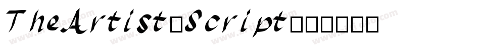 TheArtist-Script字体转换