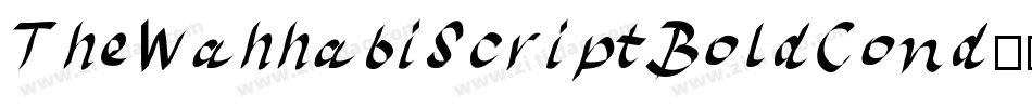 TheWahhabiScriptBoldCond-66KD字体转换