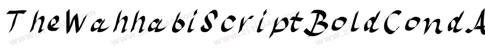 TheWahhabiScriptBoldCondAlt-ypMM字体转换