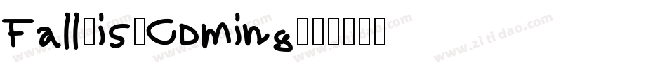 Fall-is-Coming字体转换