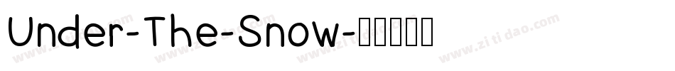 Under-The-Snow字体转换
