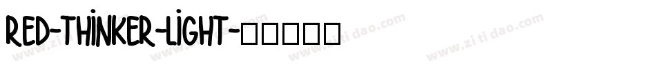 Red-Thinker-Light字体转换