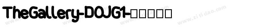 TheGallery-DOJG1字体转换