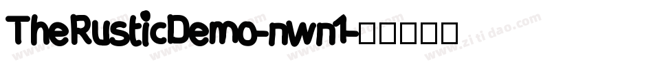 TheRusticDemo-nwn1字体转换