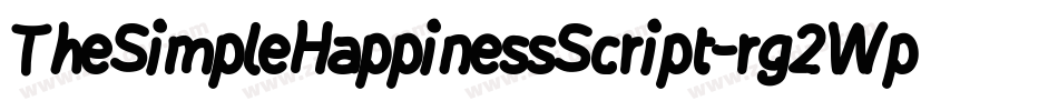 TheSimpleHappinessScript-rg2Wp字体转换 TheSimpleHappinessScript-rg2Wp字体转换