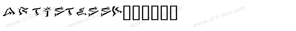 ArtisteSSK字体转换