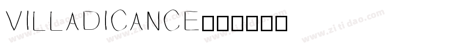 VILLADICANCE字体转换