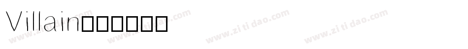 Villain字体转换